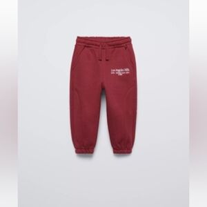 Zara Kids Burgundy Joggers
